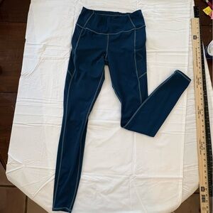 Athleta Womens Size Small Deep Blue Leggings